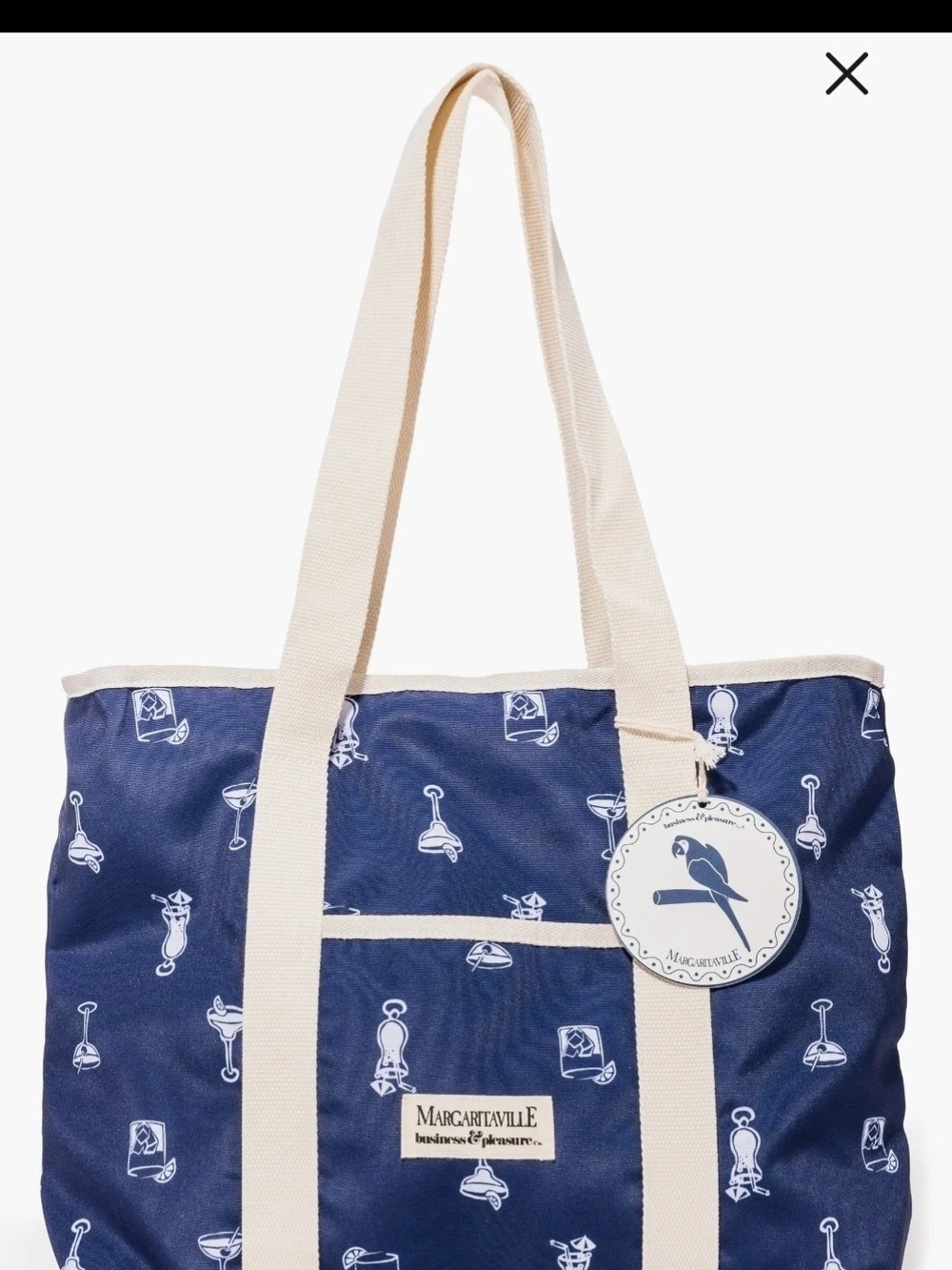 Margaritaville x Business And Pleasure Co Volcano Beach Tote Bag
